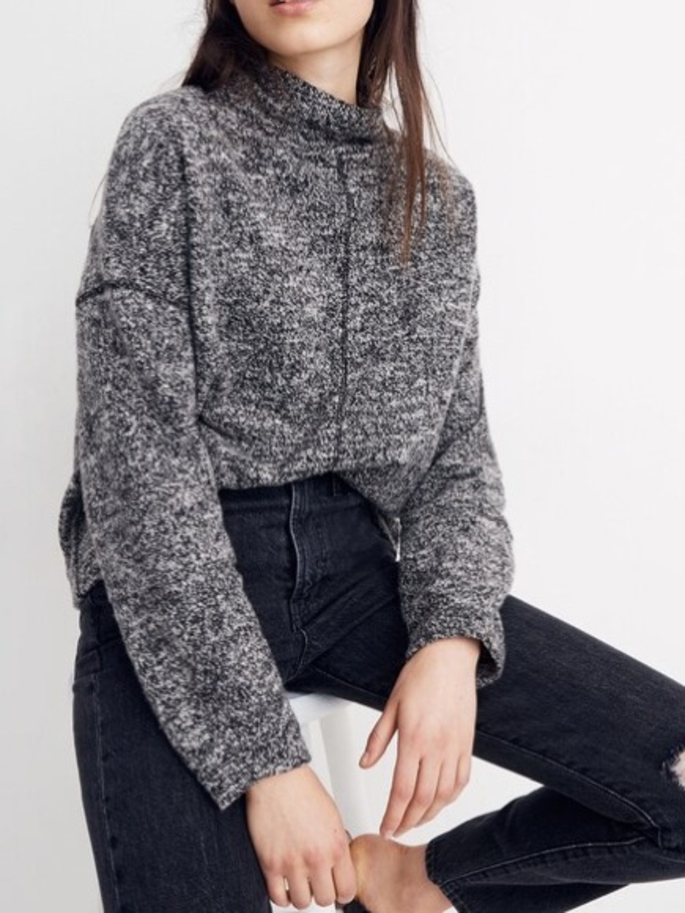 Madewell Marled Turtleneck Pullover